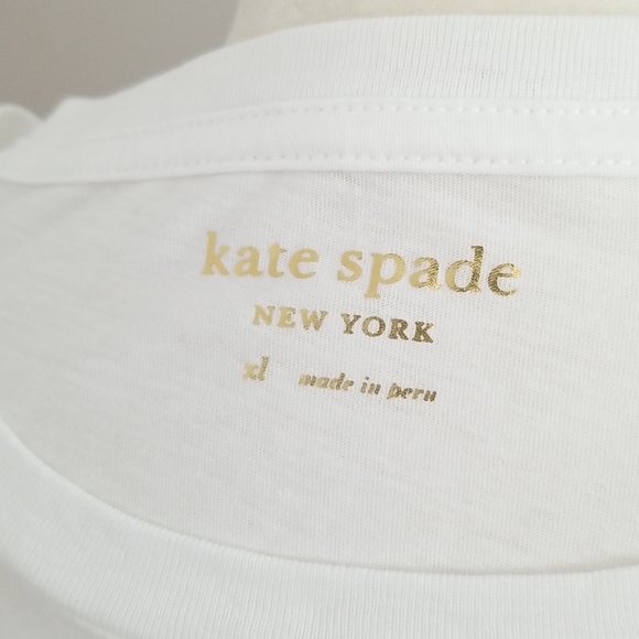 Kate Spade Glitter Logo Tshirt (XL) - Picture 4 of 5